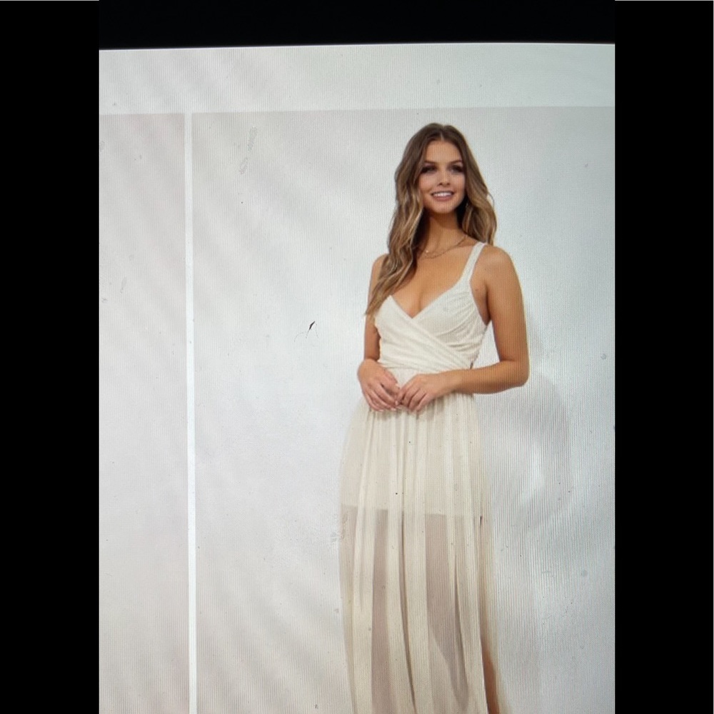 LUCY IN THE SKY long dress!!!!!White